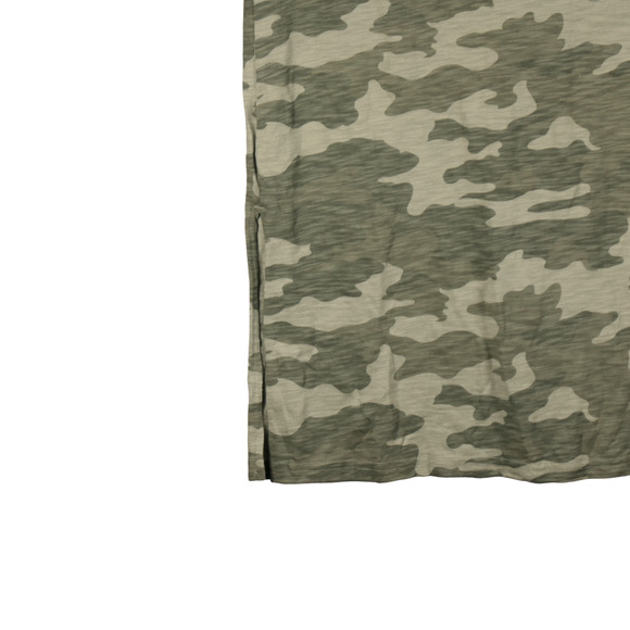 Universal Thread T Shirt Maxi Dress Womens Small Green Camo Lightweight Slits - Picture 5 of 7